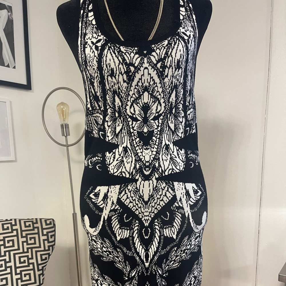 Sexy knit midi dress